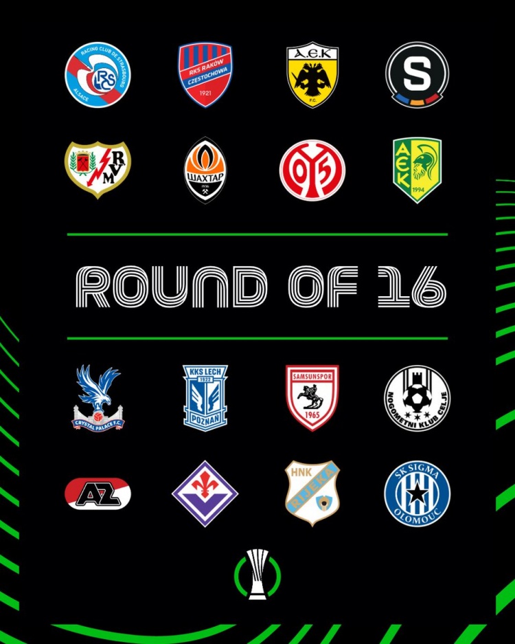 必发体育-欧协联16强出炉：水晶宫、佛罗伦萨、美因茨、斯特拉斯堡在列